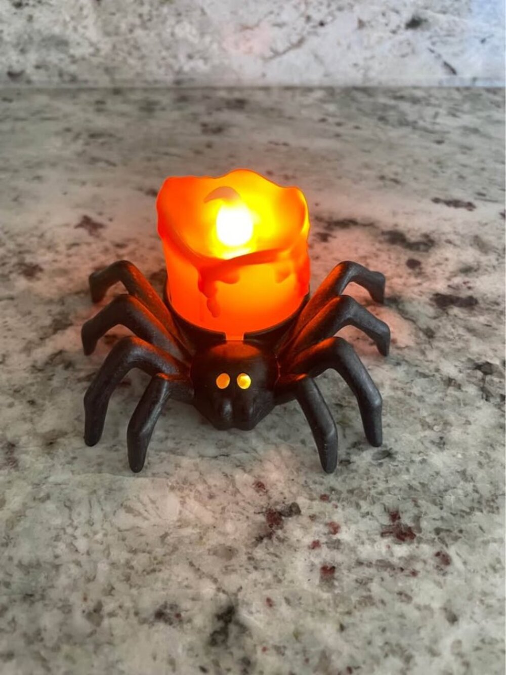Scary spooky LED light up spider decor- Halloween